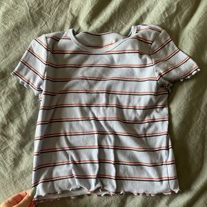 Striped crop top